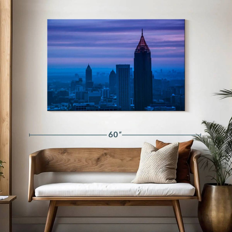 Crépuscule à Atlanta, H 32 po x l 48 po