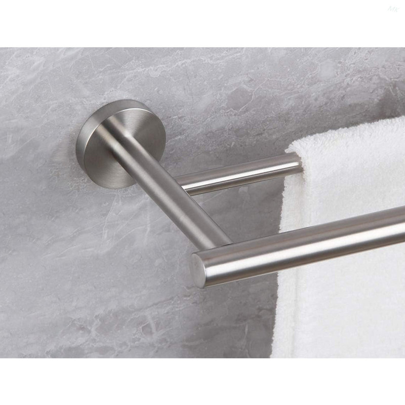 23.6'' Towel Bar Wall Mounted, Brushed Nickel