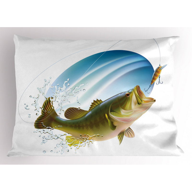 Fish Polyester Sham Set, Twin