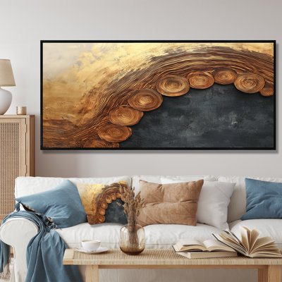 Paysage désertique avec cactus et glissade sur bois II - art mural sur toile désertique