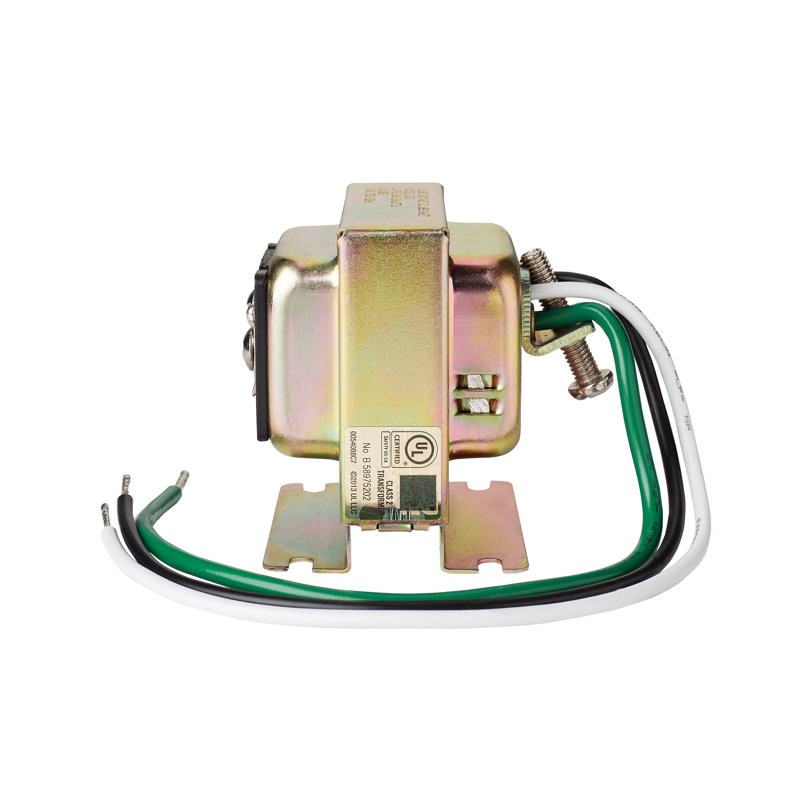 Compact Tri-Volt Doorbell Transformer for Smart Video Doorbells