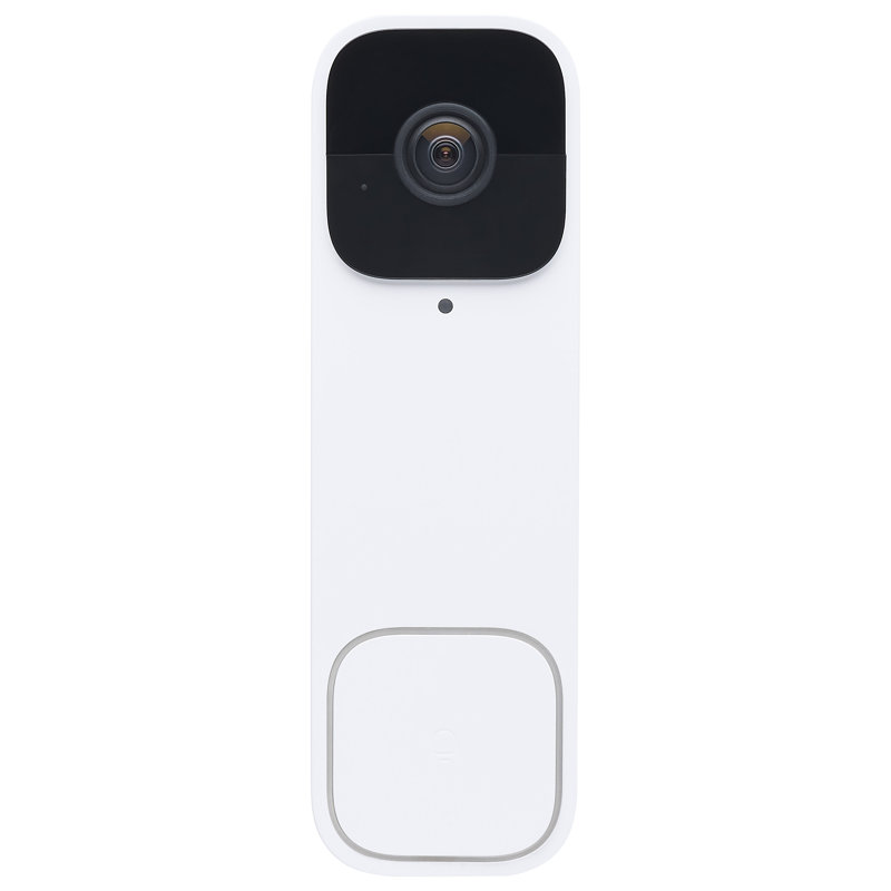 Starfish Smart Doorbell Security Camera Wired White Doorbell With White Chime, White