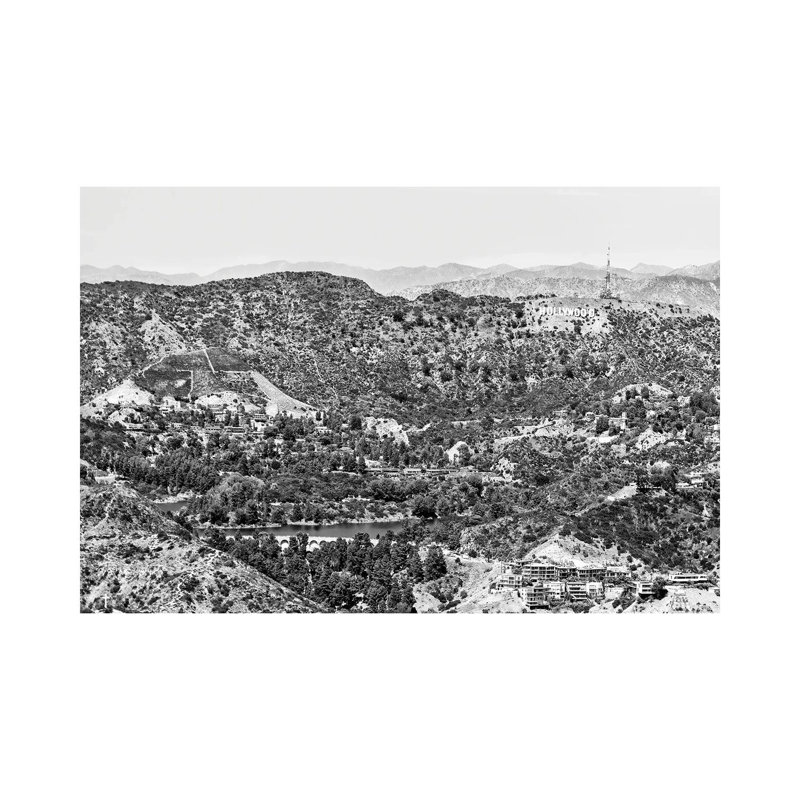 Hollywood Hills View by Philippe Hugonnard - Wrapped Canvas Print, 20.32 cm H x 30.48 cm W