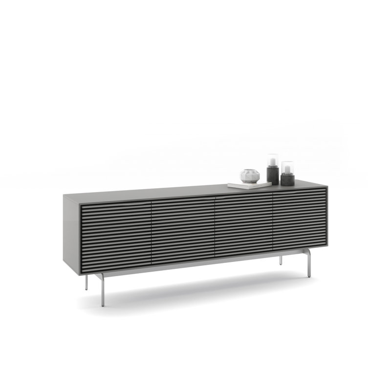 Align Media Console, 28.5”H x 81”L x 18”W, Satin White
