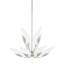 Blossom 10 Light Chandelier - Gold Leaf Finish - Clear Glass-556646237-593267263