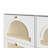 Narrow Design Shoe Organizer with 4 Rattan Doors,hold up to 12 pairs of shoes-117359679