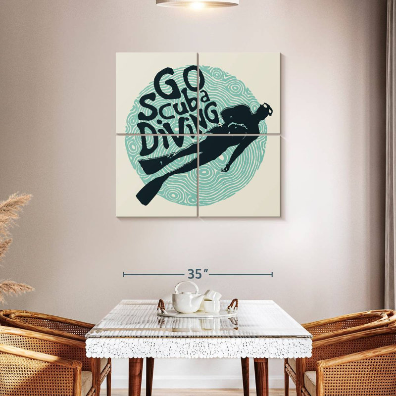 Senne Go Scuba Diving, 38" H x 38" W