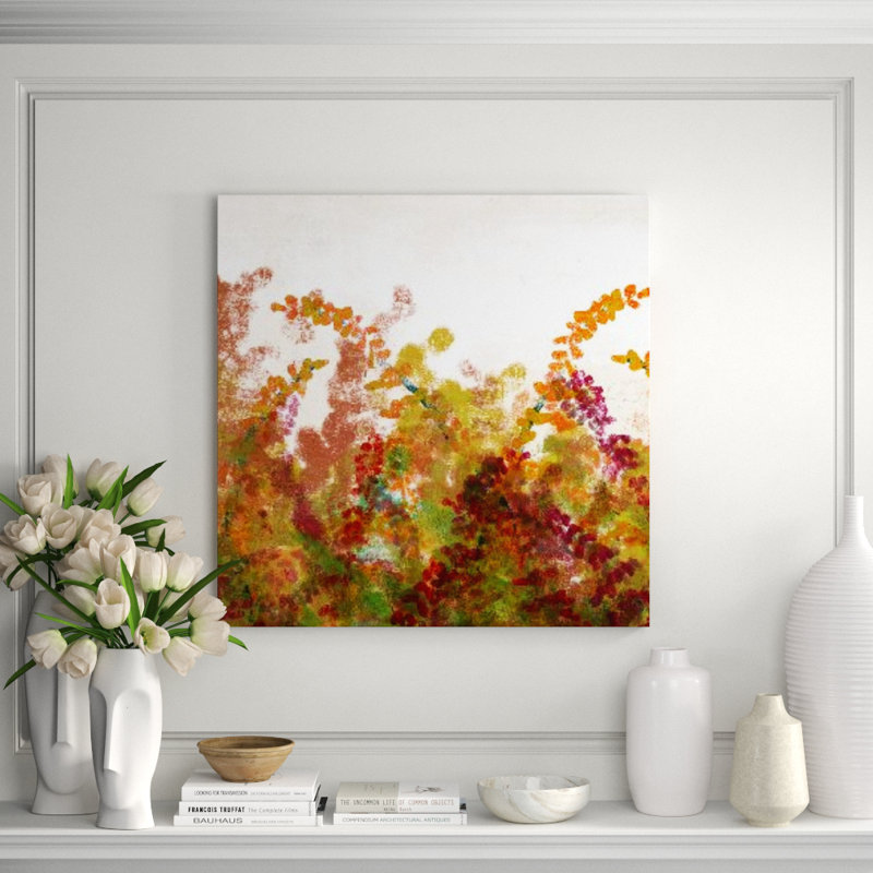 Strawberry Fields II Print, 24" H x 24" W x 1.5" D, Image Brush Gel
