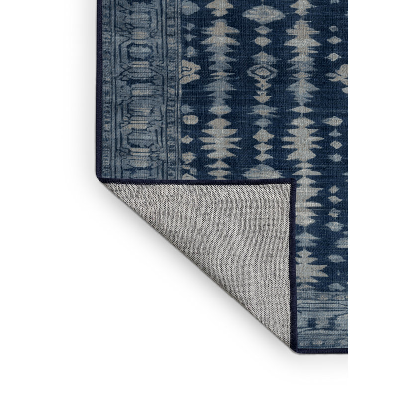 Machine Washable Overdyed Gray Area Rug, Square 7'