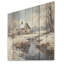 «Cottage Charm In Winter - Landscape Cottage», art mural sur bois de pin naturel-1378284835