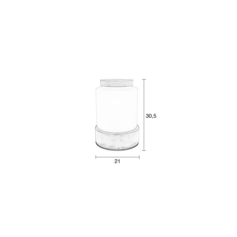 Reina LED Table Lamp, 12" H x 8' W x 8" D