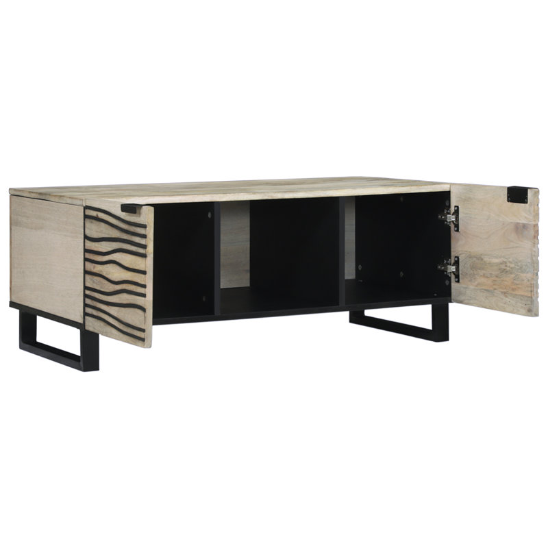 Coffee Table with Storage, White