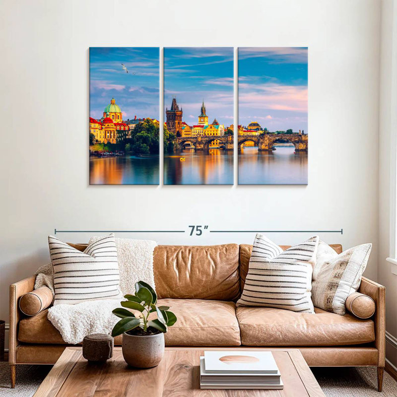 Charles Bridge And Cityscape