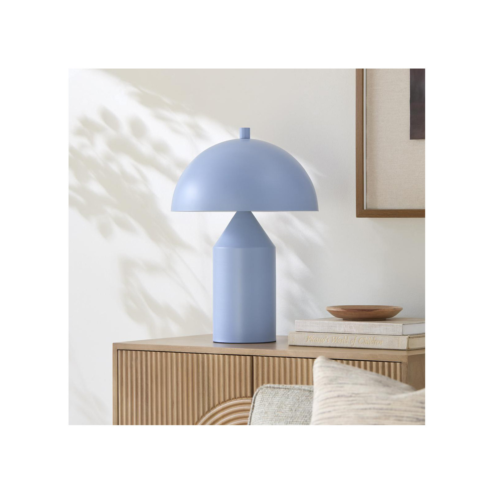 Jemma Metal Table Lamp, Blue