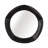 Mirror Wood Glass Metal Dimensional Geometric Frame Modern Round Wall Decor for Home Office Bedroom Living Room - 35" Black