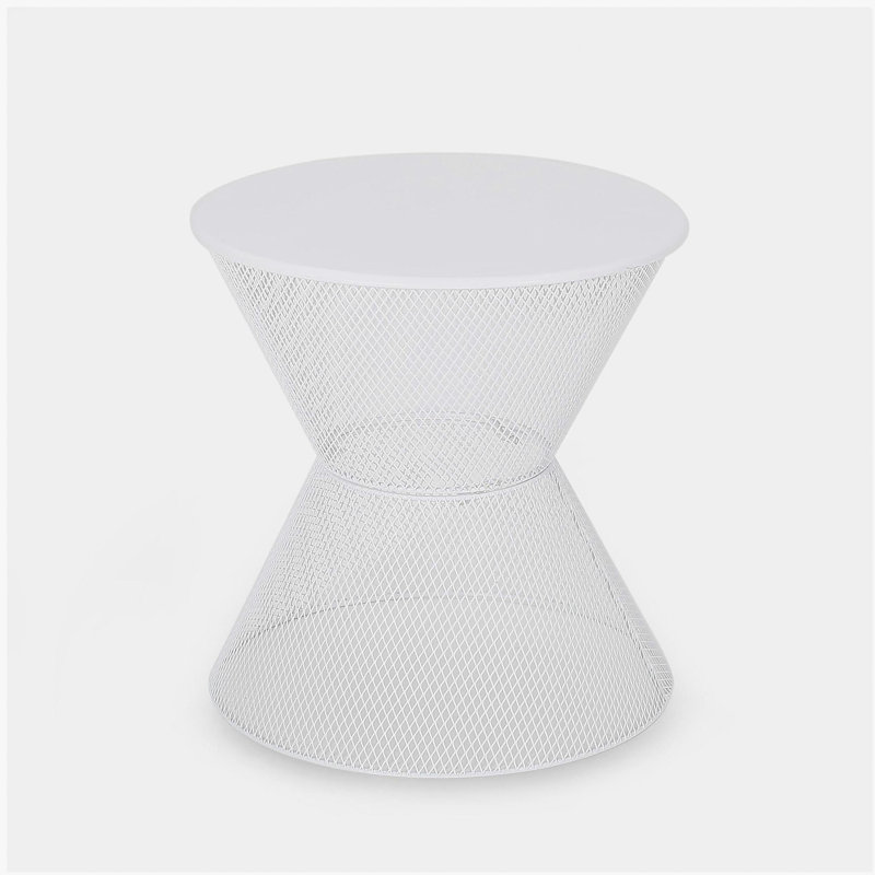 NEVADA SIDE TABLE, Matte White