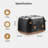 Vonshef 4 Slice Toaster - Nordic Matte Black Design, 6 Browning Settings, Wide Slots, Defrost, Reheat And Cancel Functions, Removable Crumb Tray, High Lift Lever & Cord Storage