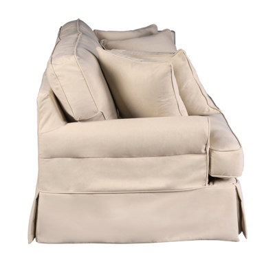 Canapé à accoudoirs roulés avec coussins réversibles 85 po Pike