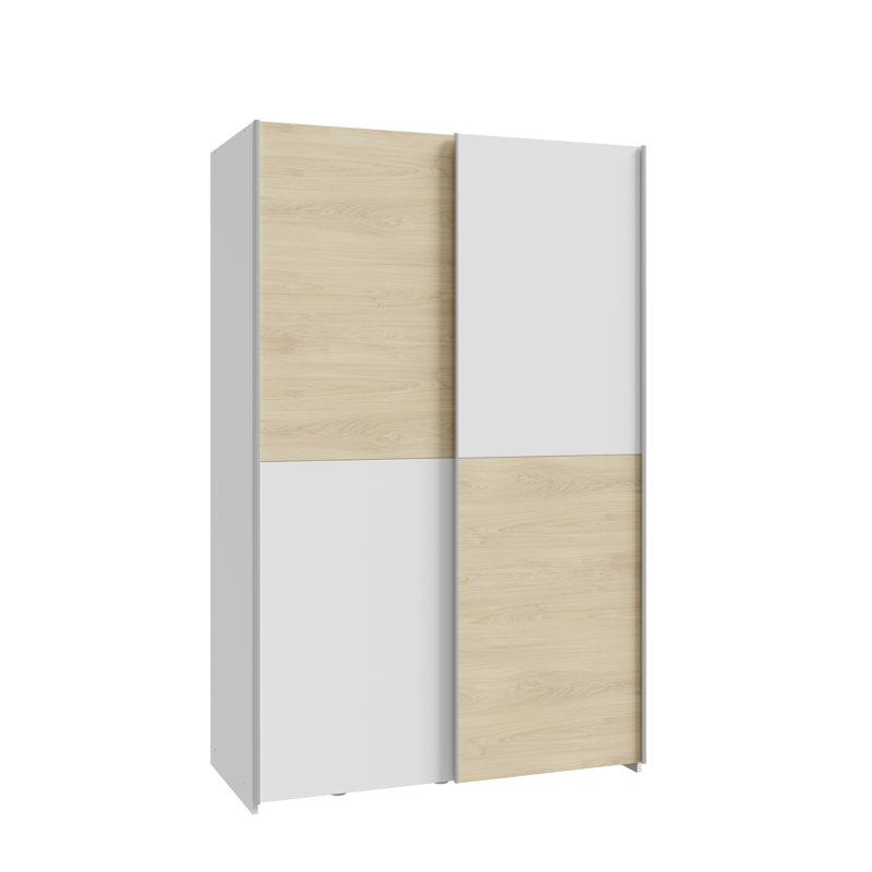Myrtil 2 Door Manufactured Wood Wardrobe, 190cm H x 120cm W x 61cm D