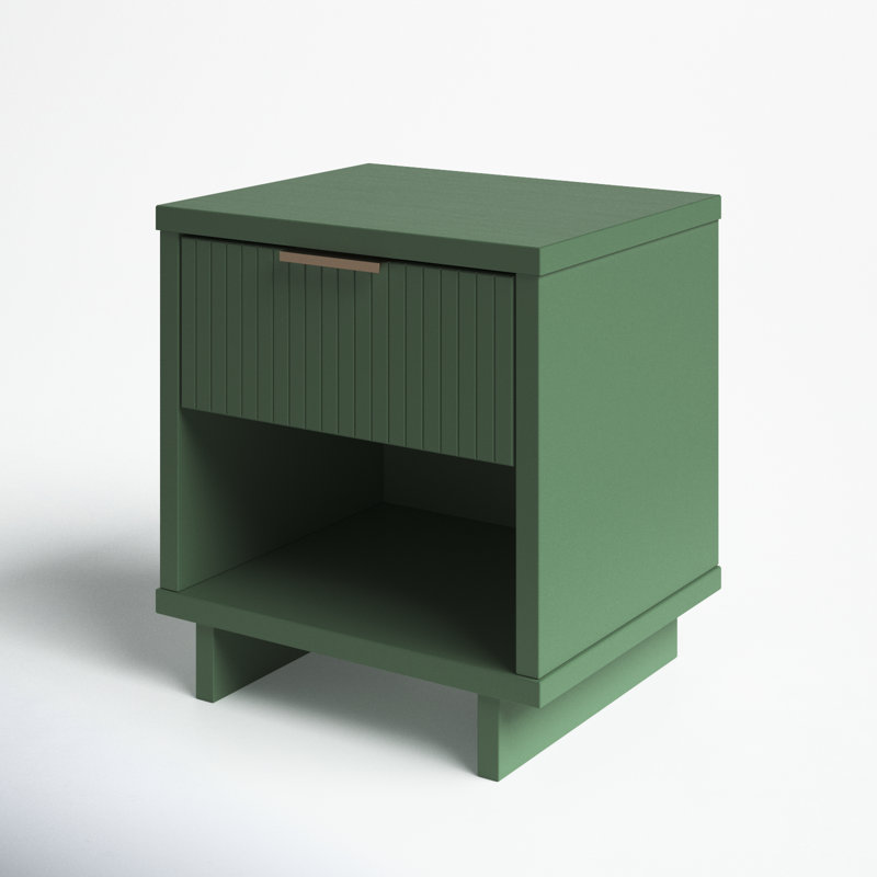 Laureli 18.11'' W Solid Wood Nightstand, Individual, Sage Green