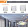 9 in. Square Color Selectable Integrated LED Flush Mount Downlight