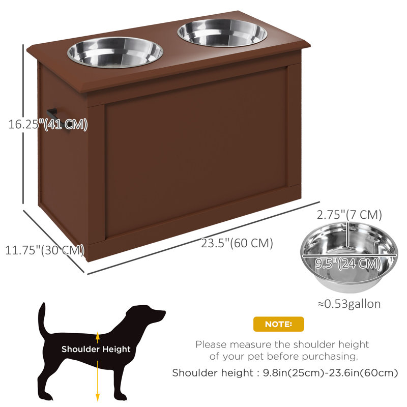 Large Elevated Feeder, Brown