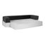 Canapé-lit orthopédique pour animal de compagnie convertible en velours Larry-46032018-27278162