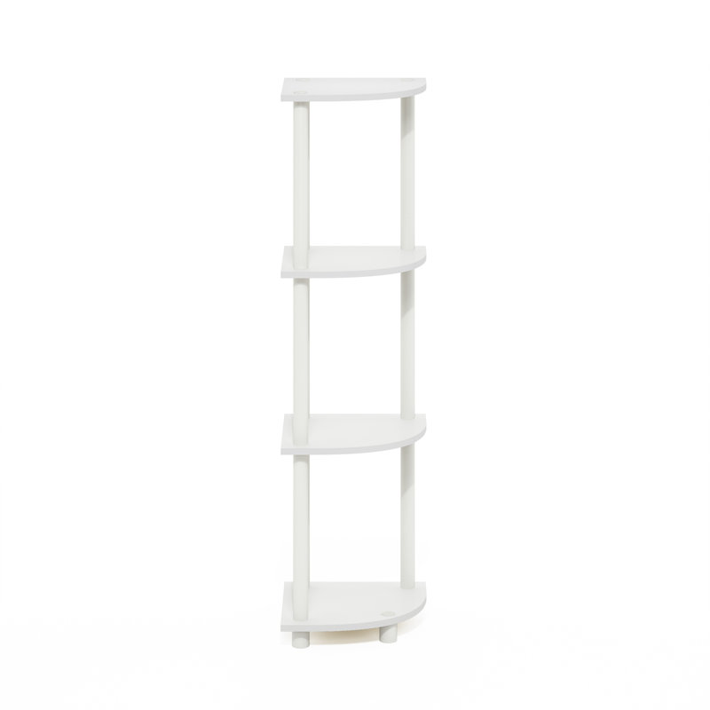 Bibliothèque d'angle Edwin, H 43,5 po x l 11,6 po x P 11,6 po, Blanc