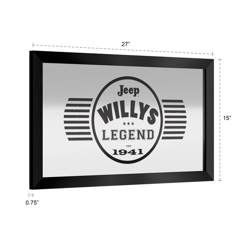 Wood Rectangle Wall Mirror