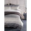  Ensemble de housse de couette 100% coton délavé à rayures teintes-1904183729