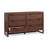 Ameer 6-Drawer Double Dresser with Rattan Inlay Fronts and Faux Leather Pulls, Solid Wood Frame, Natural Modern Boho Storage-118226017