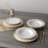 Noritake Trefolio Gold Set Of 4 Salad Plates, 8-1/2"