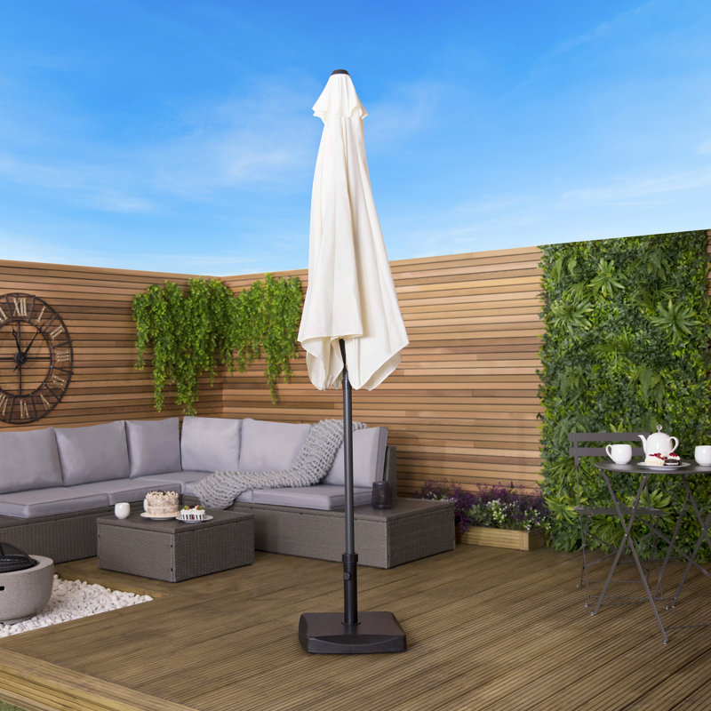 Aaden 270cm Market Parasol, Cream