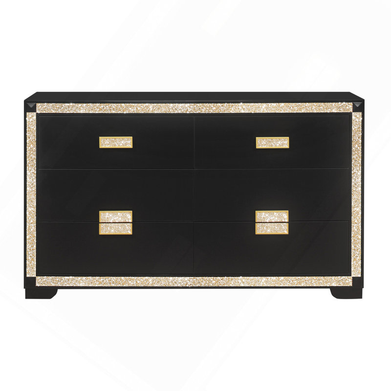 DRESSER ANIMÉ NOIR / DORÉ