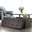 Banc de rangement en cuir Guedira-244651400