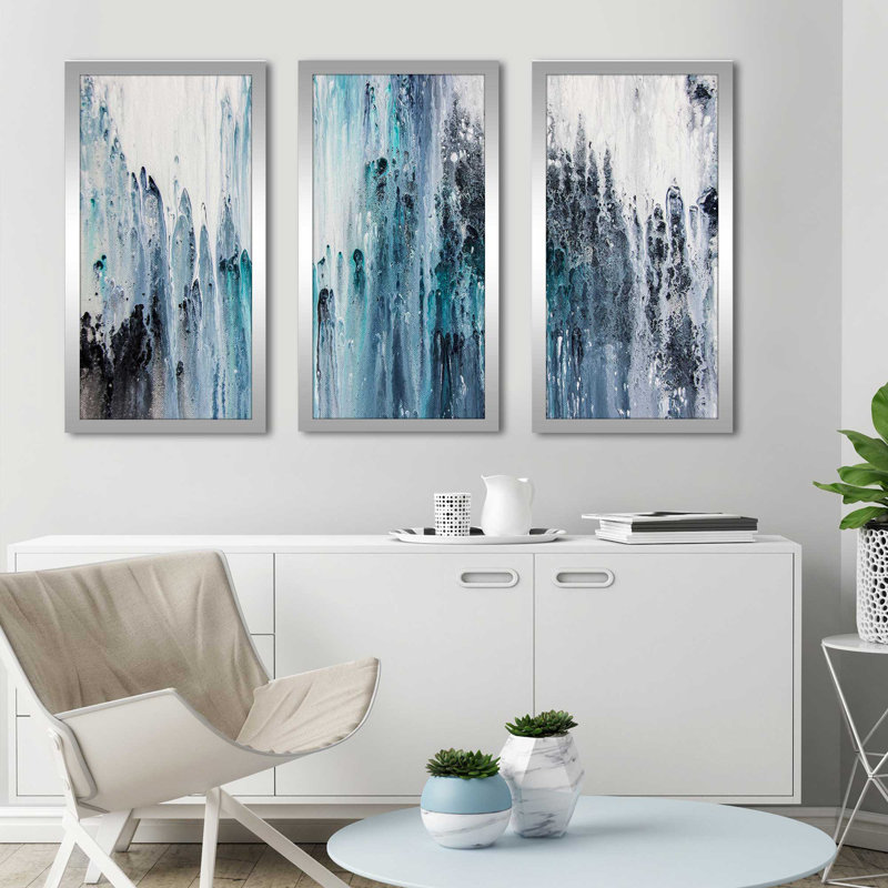 «Wet Paint», reproduction sur acrylique 3 pièces, H 33,5 po x l 52,5 po x P 1 po