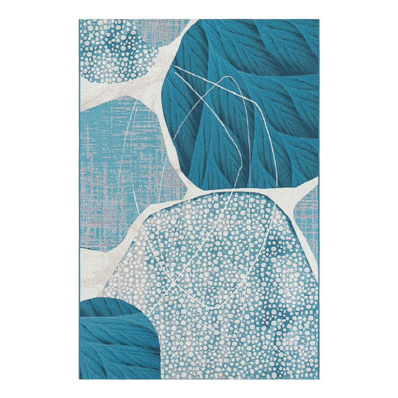 Keazia Indoor/Outdoor Area Rug, Rectangle 6'1" x 9'