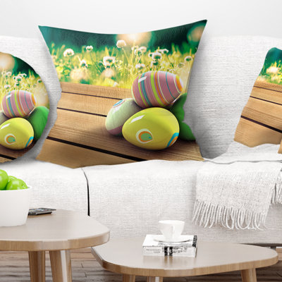 Coussin jaune jaune vert