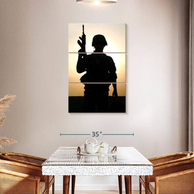 USA Soldier Silhouette