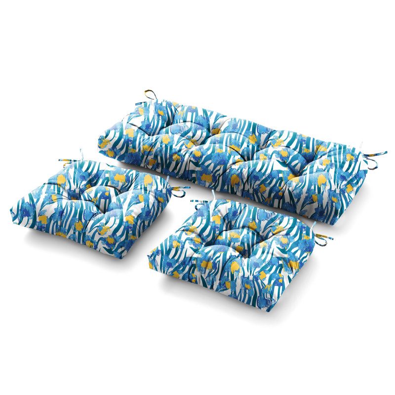 Coussin de siège / dossier extérieur 3 pièces Latitude Run®, Blanc floral 4