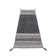 Azizi Striped Hand Woven Cotton Black Rug