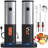 Rechargeable Electric Salt And Pepper Grinder Set With Charging Base, Stainless Steel Pepper Grinder With Adjustable Coarseness And Led Light