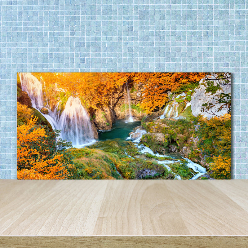 50cm W x 100cm L Glass Peel and Stick Panel