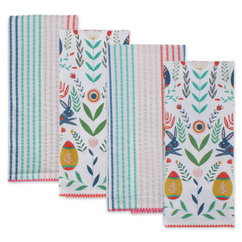 Teatowel de jardin de pâques