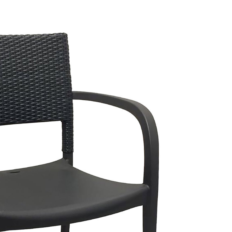 Grosfillex Java Stackable, Charcoal