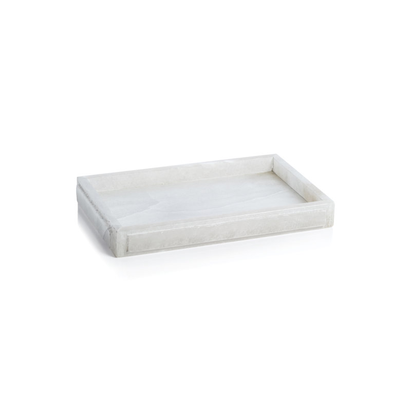 Cremona Alabaster Tray, 1.25" H x 11" W x 7" D
