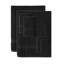 Ensemble de serviettes 6 pièces Willow - 100% coton peigné, qualité supérieure 630 g / m², noir, ultra-doux et très absorbant (ensemble de 2 serviettes de bain, 2 essuie-mains, 2 serviettes de toilette)-2017717011-2017717101