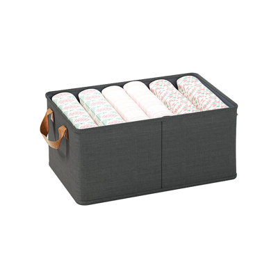 Cationic Clothing Storage Box Wardrobe Bedroom Balcony Household Storage Box Foldable Underwear Storage Box