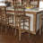 Prompton School House Back Wood Restaurant Dining Barstool with Footrest-76687016