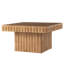 Table basse carrée en bois massif Modern